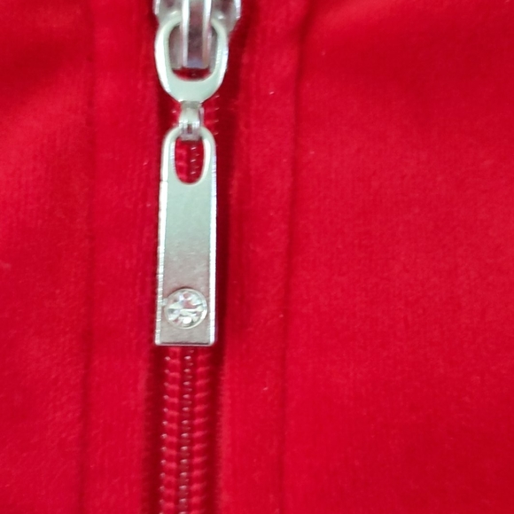 Allison Daley Woman Red Velour Jacket - Picture 4 of 6